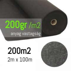 Geotextília 200gr/m2 2m széles 200m2 tekercsben